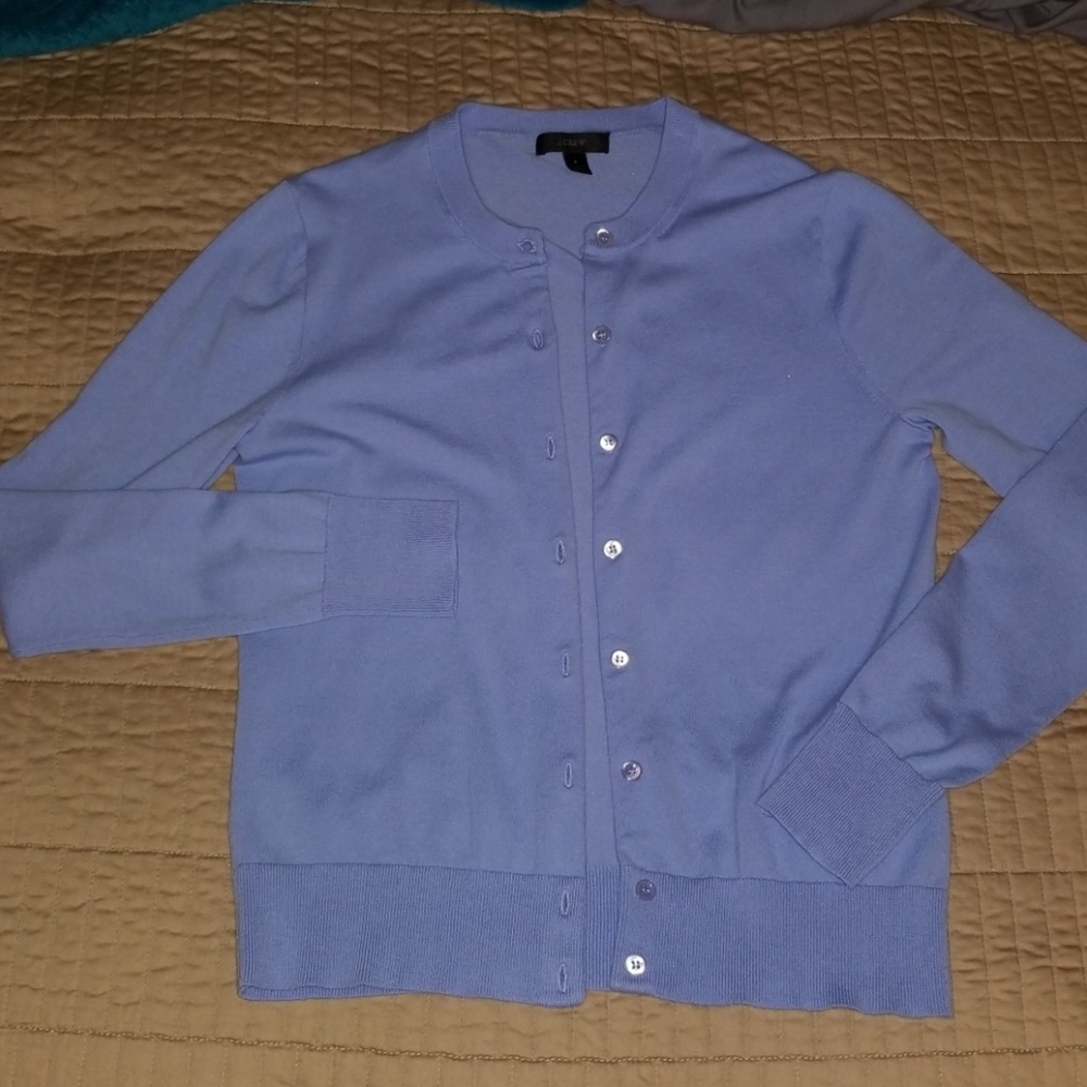 Blue Cardigan J. Crew